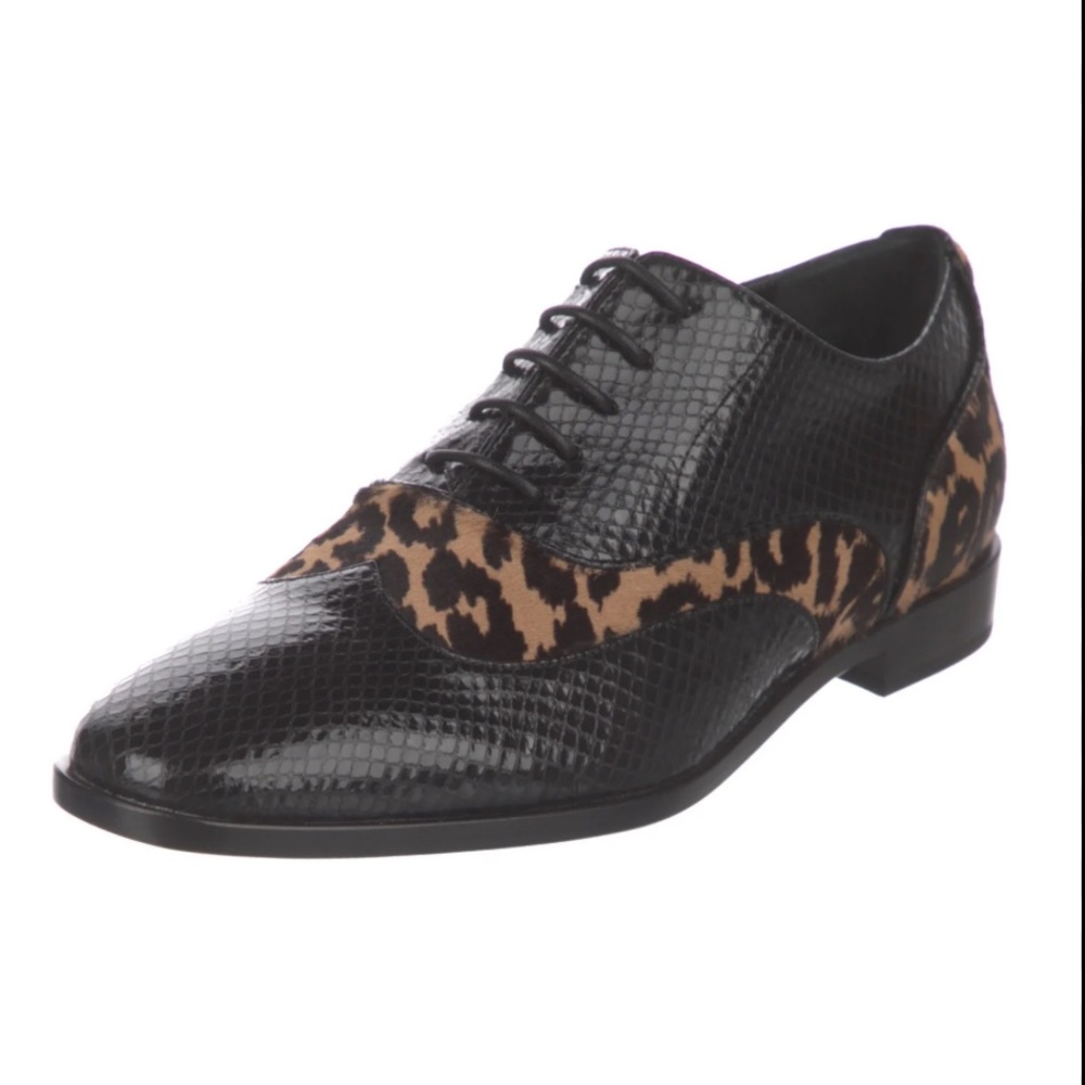 Michael Kors Collection Ollie Oxford Snakeskin and Leopard print